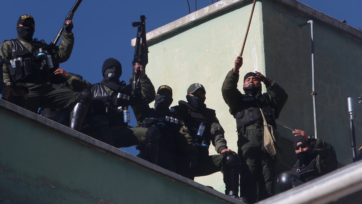 APTOPIX Bolivia Police Protest