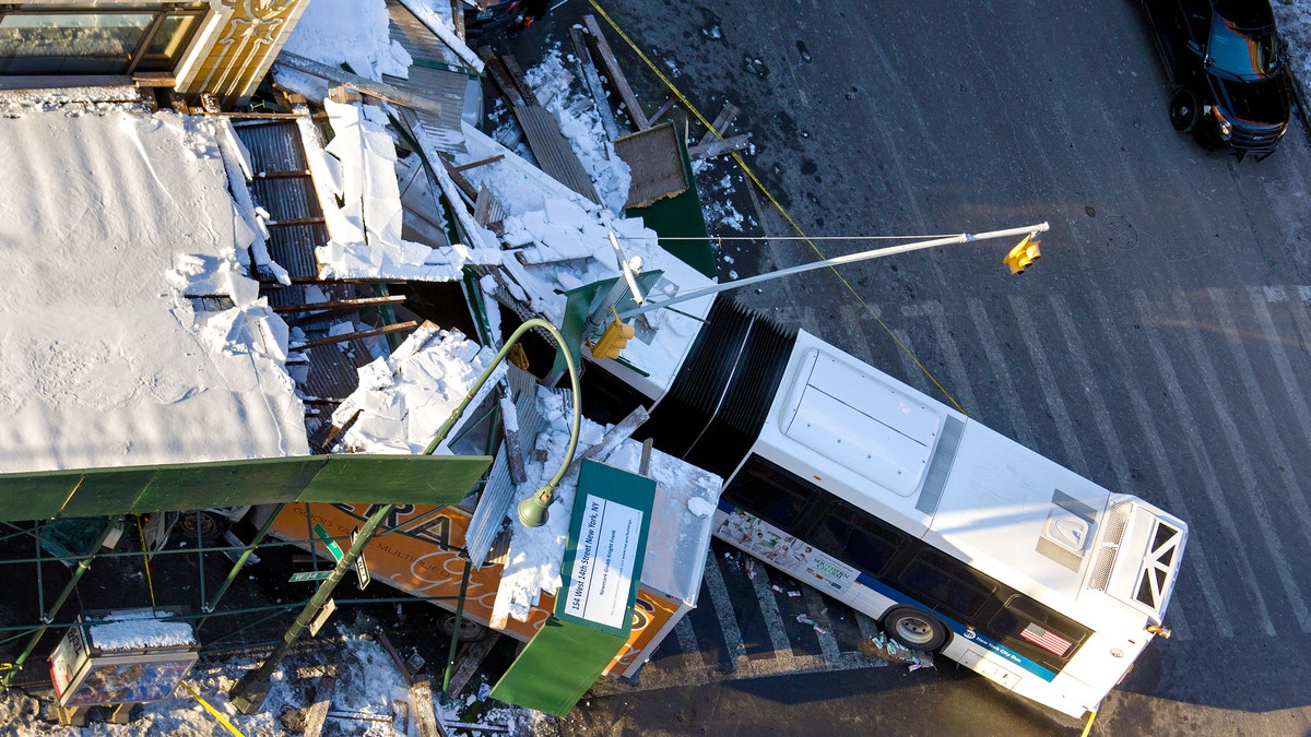 APTOPIX Bus Truck Crash