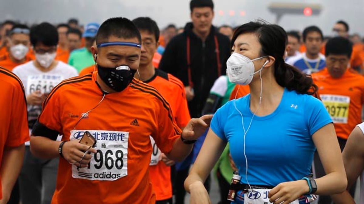 APTOPIX China Beijing Marathon