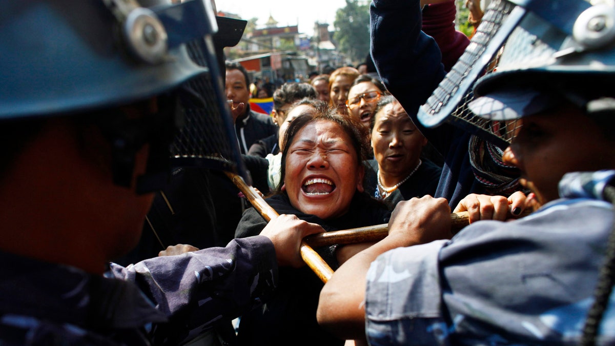 APTOPIX Nepal Tibet Protest