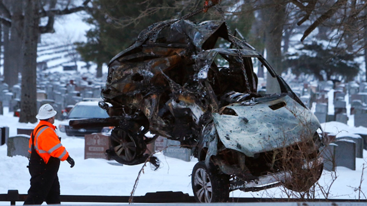 APTOPIX Train Car Collision