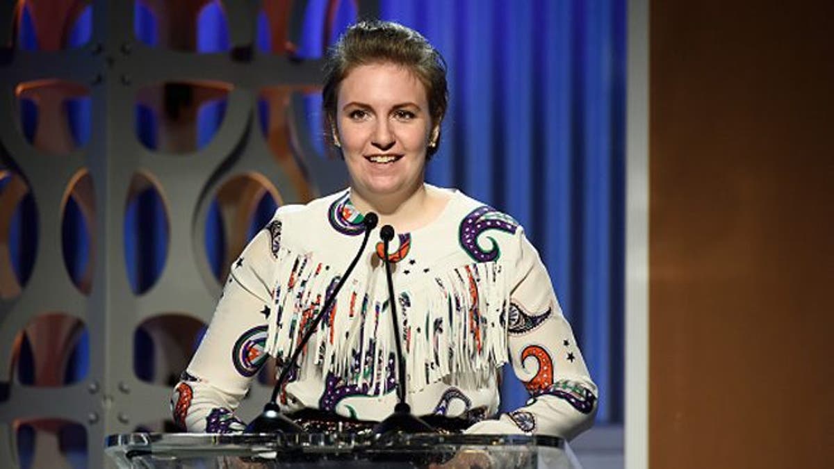 LOS ANGELES, CA - DECEMBER 09:  Honoree Lena Dunham speaks onstage during the 24th annual Women in Entertainment Breakfast hosted by The Hollywood Reporter at Milk Studios on December 9, 2015 in Los Angeles, California.  (Photo by Frazer Harrison/Getty Images for The Hollywood Reporter)