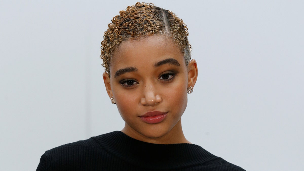Actress Amandla Stenberg poses during a photocall before the French fashion house Chanel Fall/Winter 2017-2018 womens ready-to-wear collection show during Fashion Week in Paris, France March 7, 2017. REUTERS/Benoit Tessier - RC12B89460D0