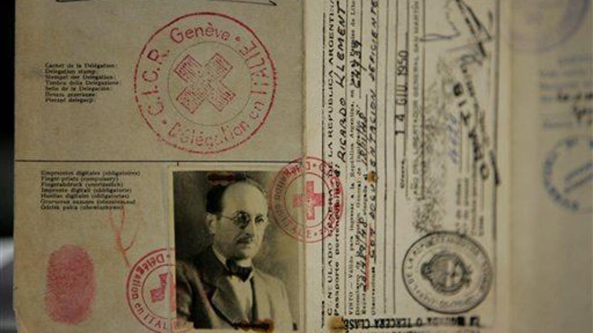 Argentina Eichmann's Passport