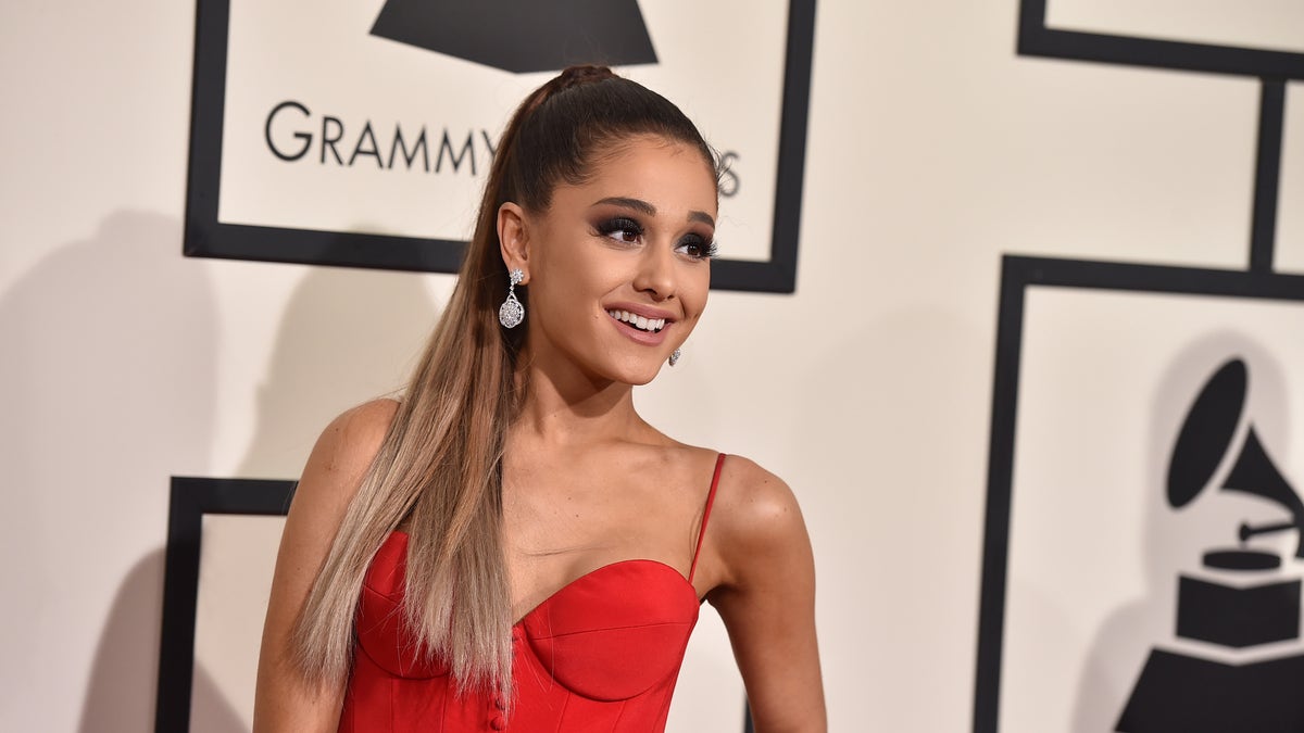 Ariana Grande arrives at the 58th annual Grammy Awards at the Staples Center on Monday, Feb. 15, 2016, in Los Angeles. (Photo by Jordan Strauss/Invision/AP)