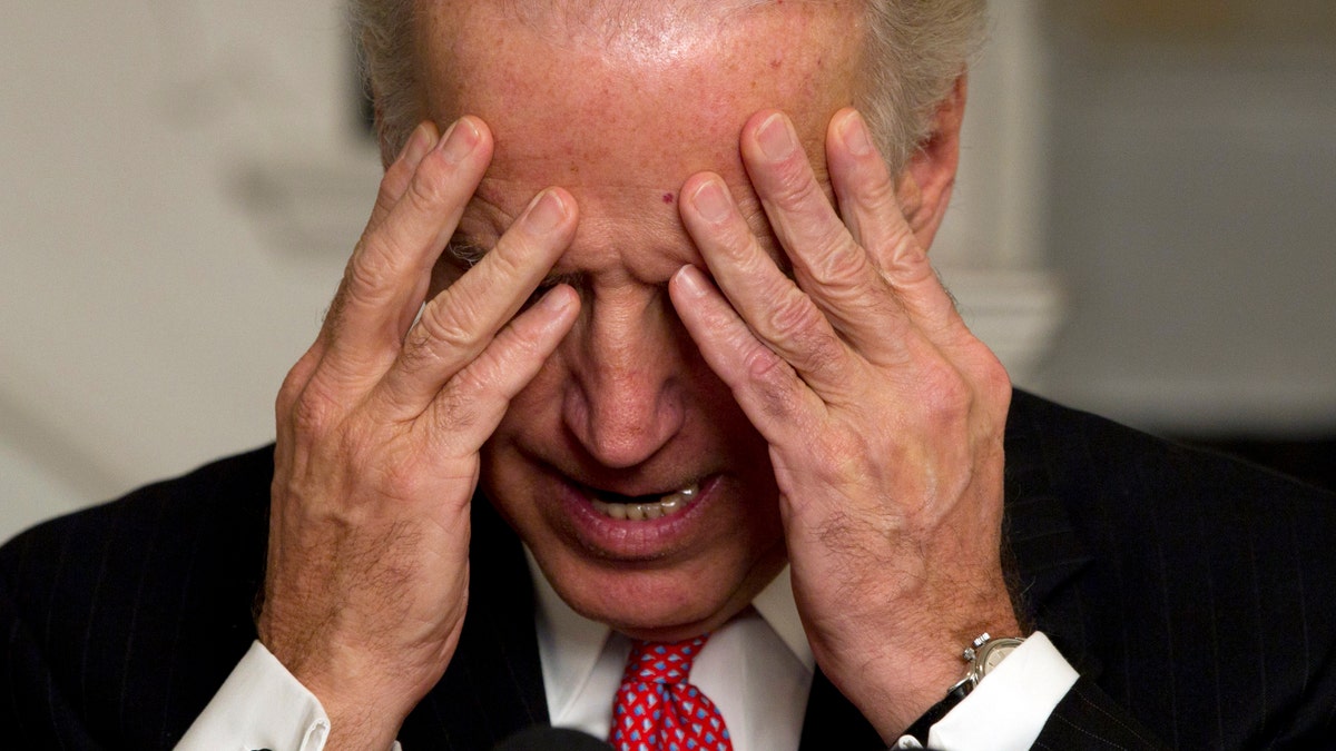 VIce President Joe Biden pauses as he speaks during the 3rd Annual Black History Month Reception at the Vice President 's Residence at the Naval Observatory, Monday, Feb. 27, 2012, in Washington. (AP Photo/Carolyn Kaster)