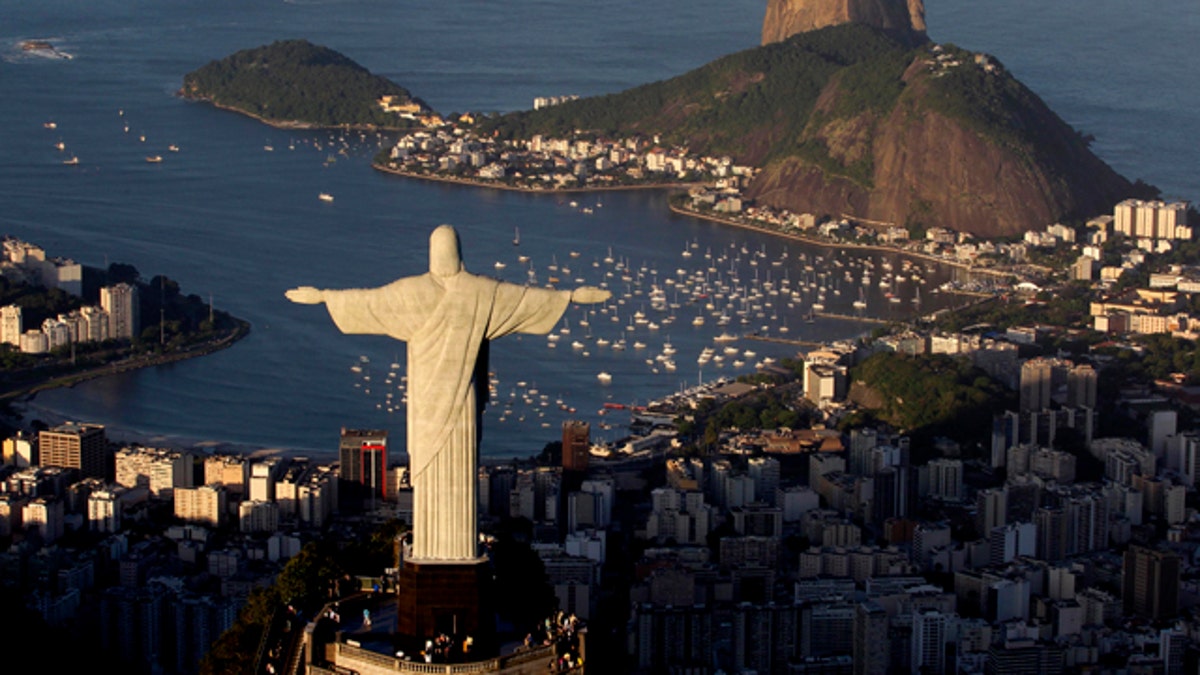 Britain Olympics Lonodn 2012 Jesus Statue