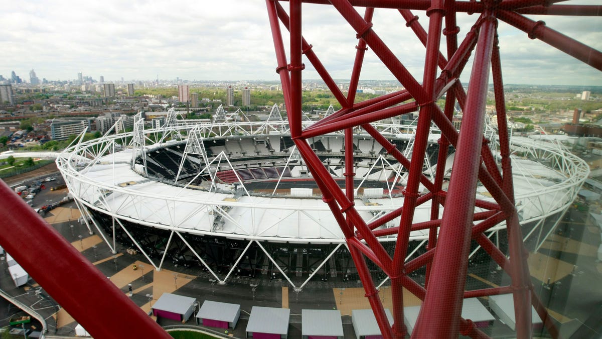 Britain Olympics ArcelorMittal Orbit Sculpture Unveiling