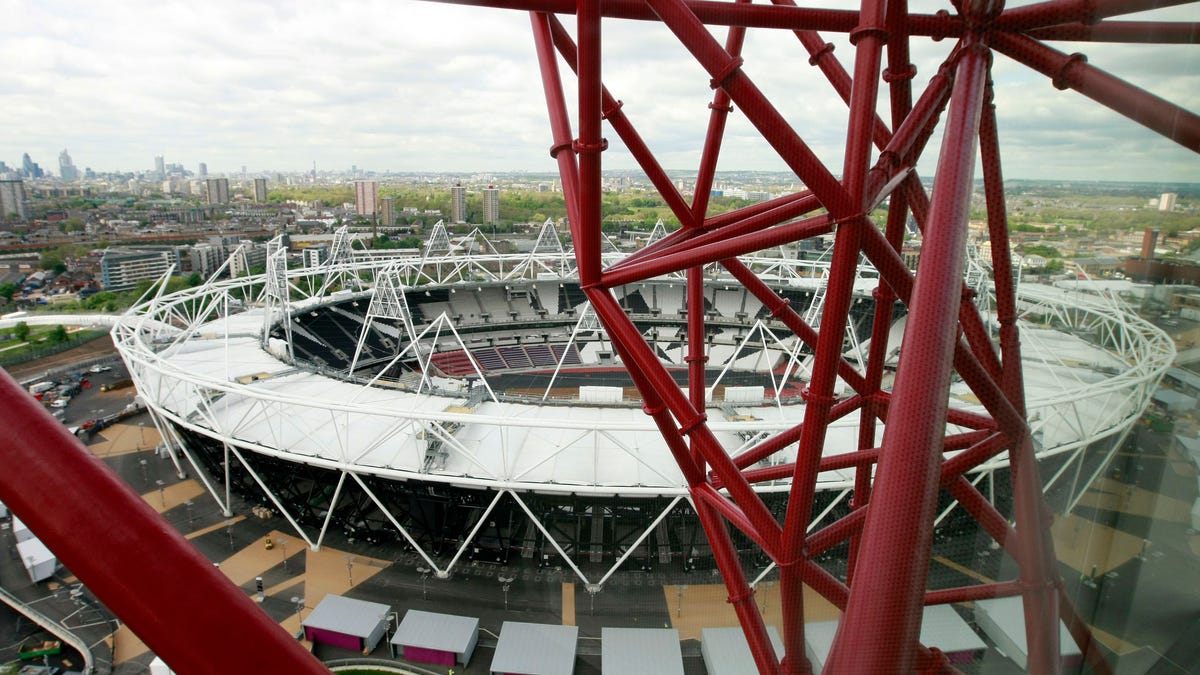 Britain Olympics ArcelorMittal Orbit Sculpture Unveiling