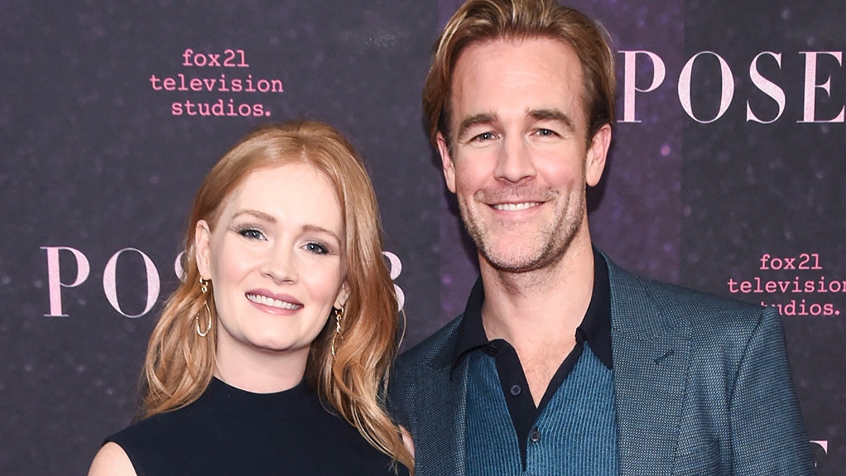 Kimberly Brook Van Der Beek and  James Van Der Beek attend the New York premiere of FX series 'Pose'  on May 17 2018 in NYC