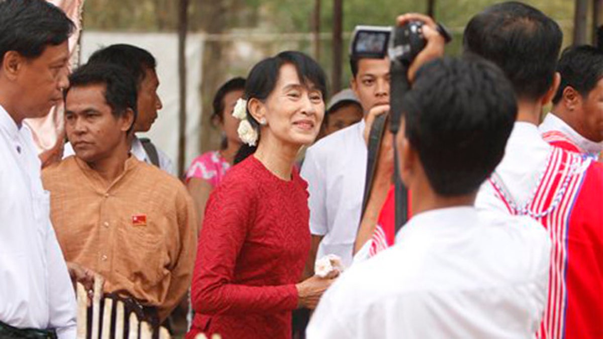 APTOPIX Myanmar The Vote