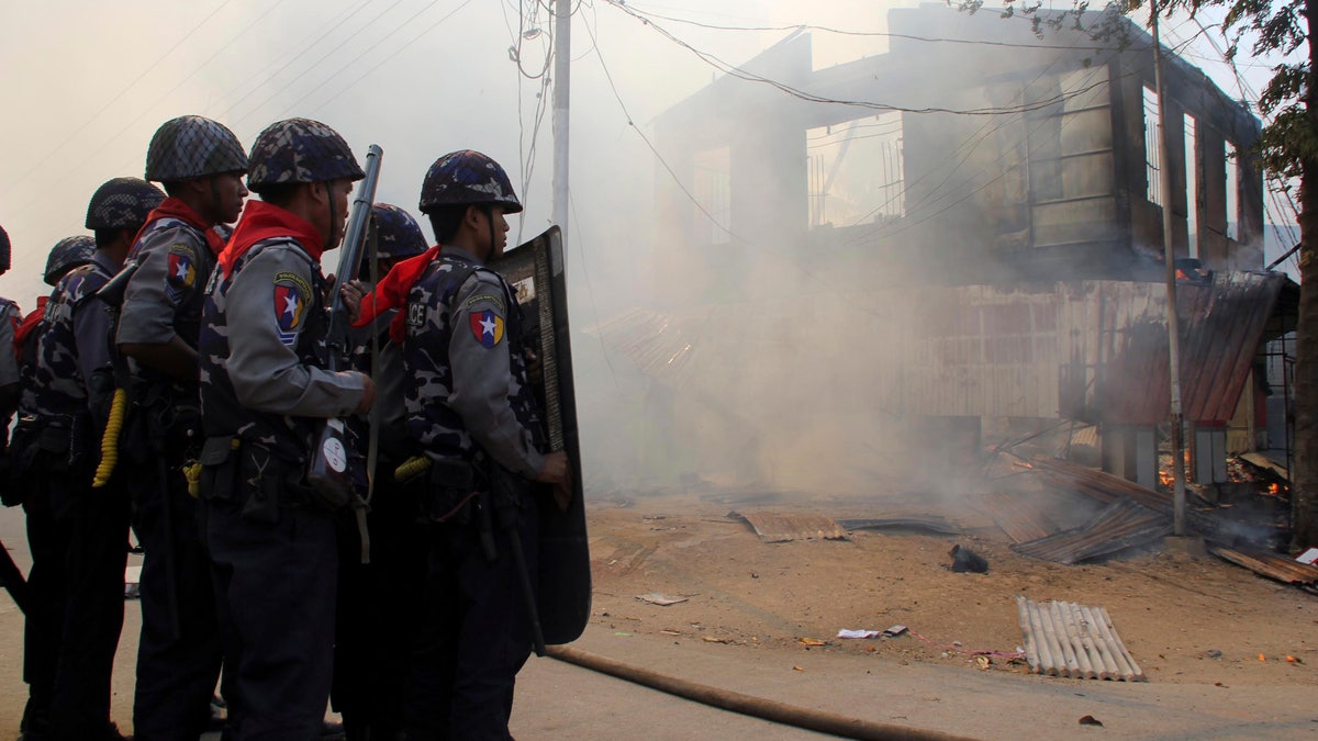 APTOPIX Myanmar Riot
