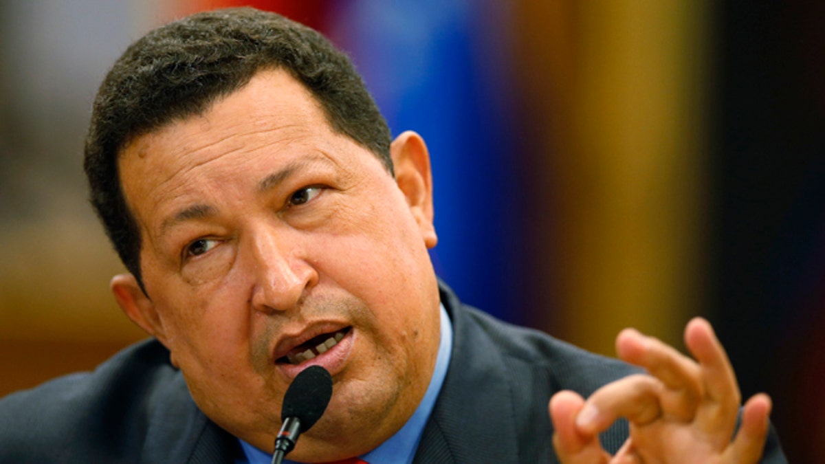 October 9, 2012: Venezuelan President Hugo Chavez speaks during a news conference after winning elections in Caracas.