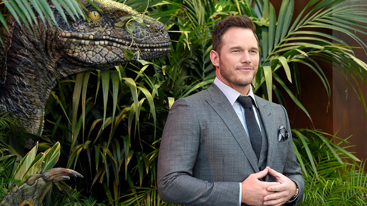 Chris Pratt arrives at the Los Angeles premiere of 