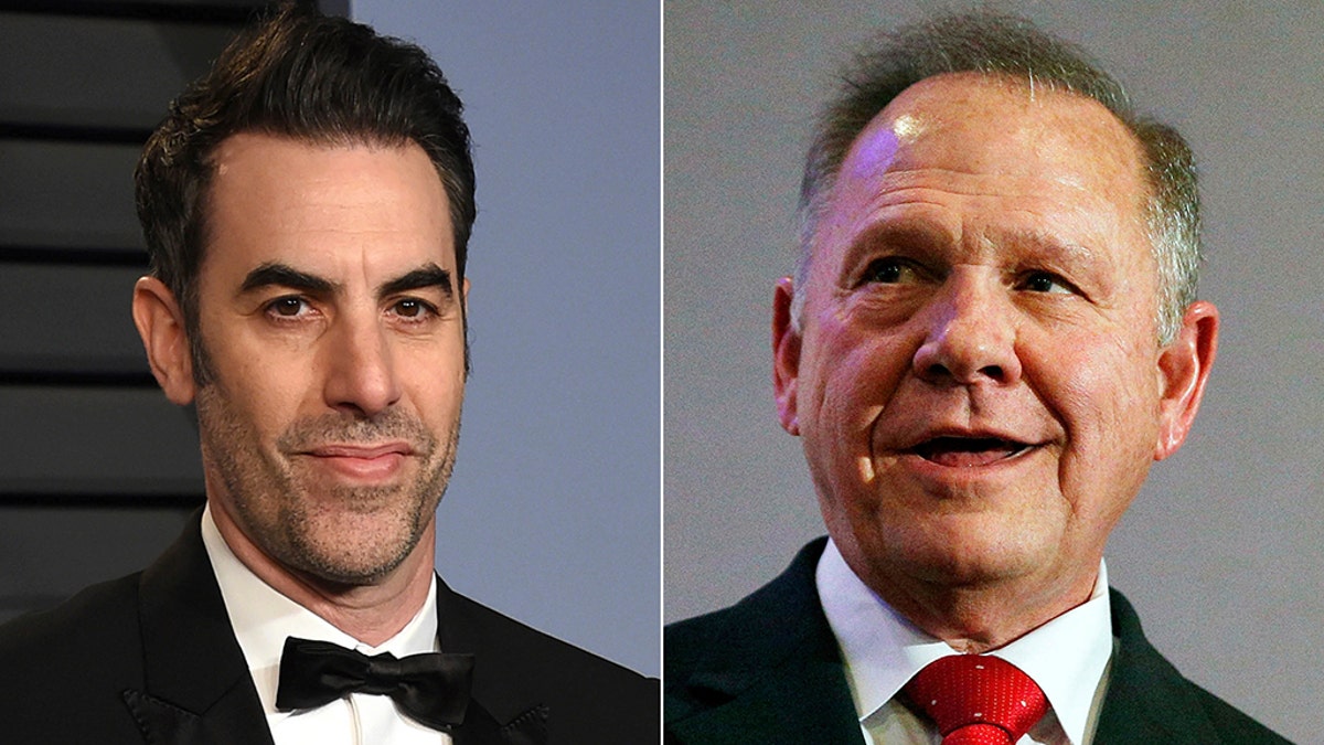 Sacha Baron Cohen and former Alabama Chief Justice and U.S. Senate candidate Roy Moore