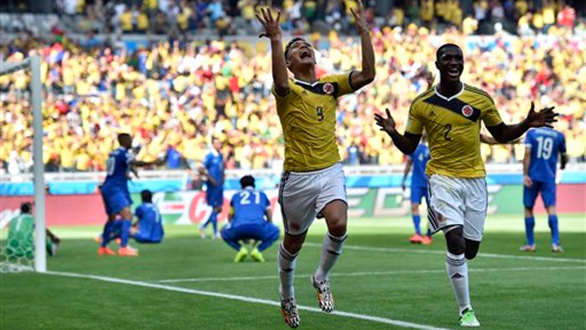 APTOPIX Brazil Soccer WCup Colombia Greece