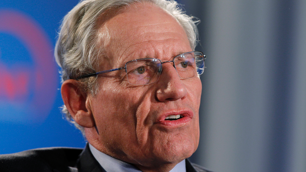FILE - This June 11, 2012 file photo shows former Washington Post reporter Bob Woodward speaking during an event to commemorate the 40th anniversary of Watergate in Washington.