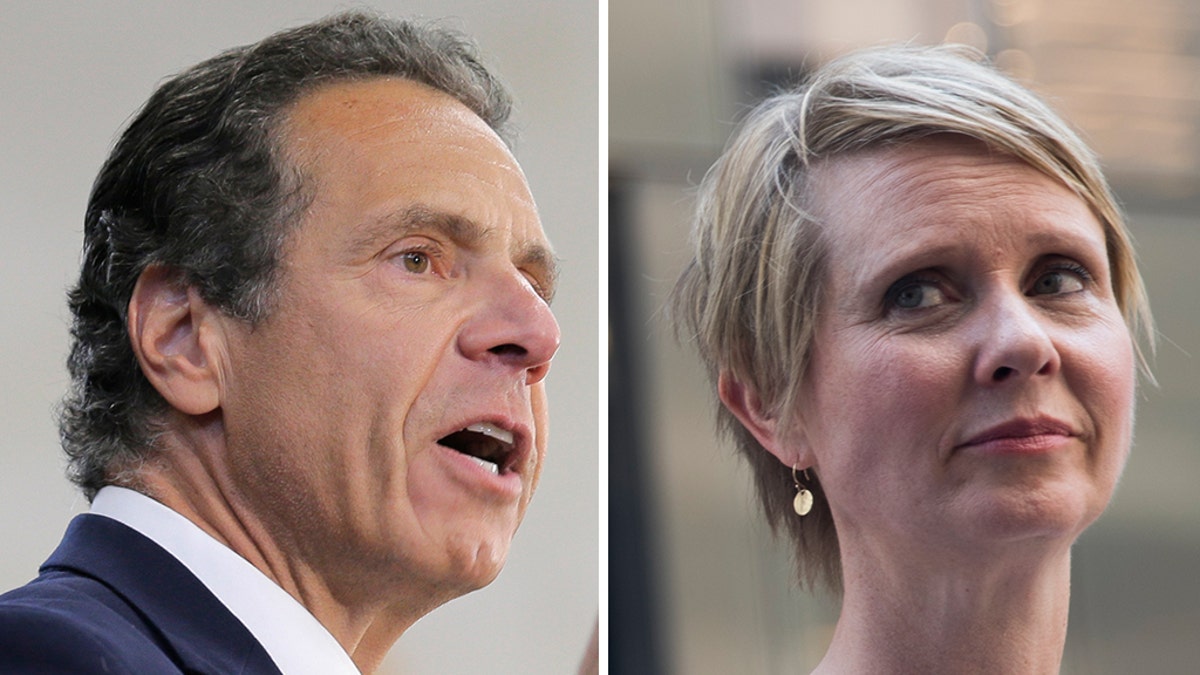 Gov. Andrew Cuomo agreed to debate Democrat challenger Cynthia Nixon.  AP photos