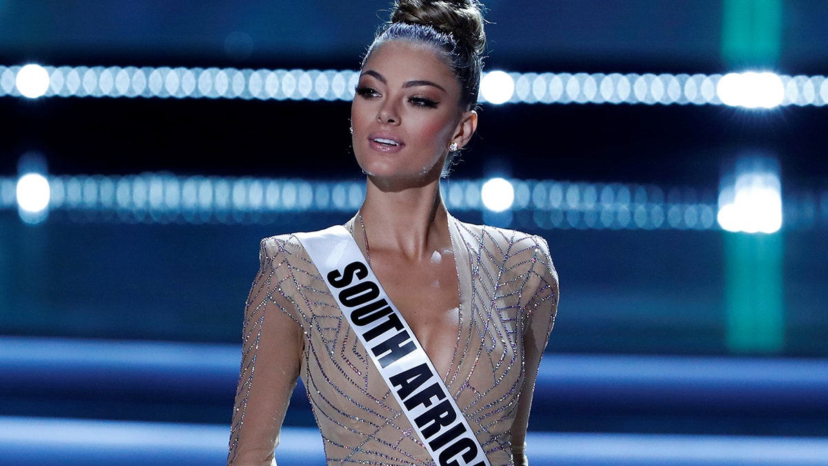 Miss South Africa Demi-Leigh Nel-Peters competes in the 66th Miss Universe pageant at Planet Hollywood hotel-casino in Las Vegas, Nevada, U.S. November 26, 2017.