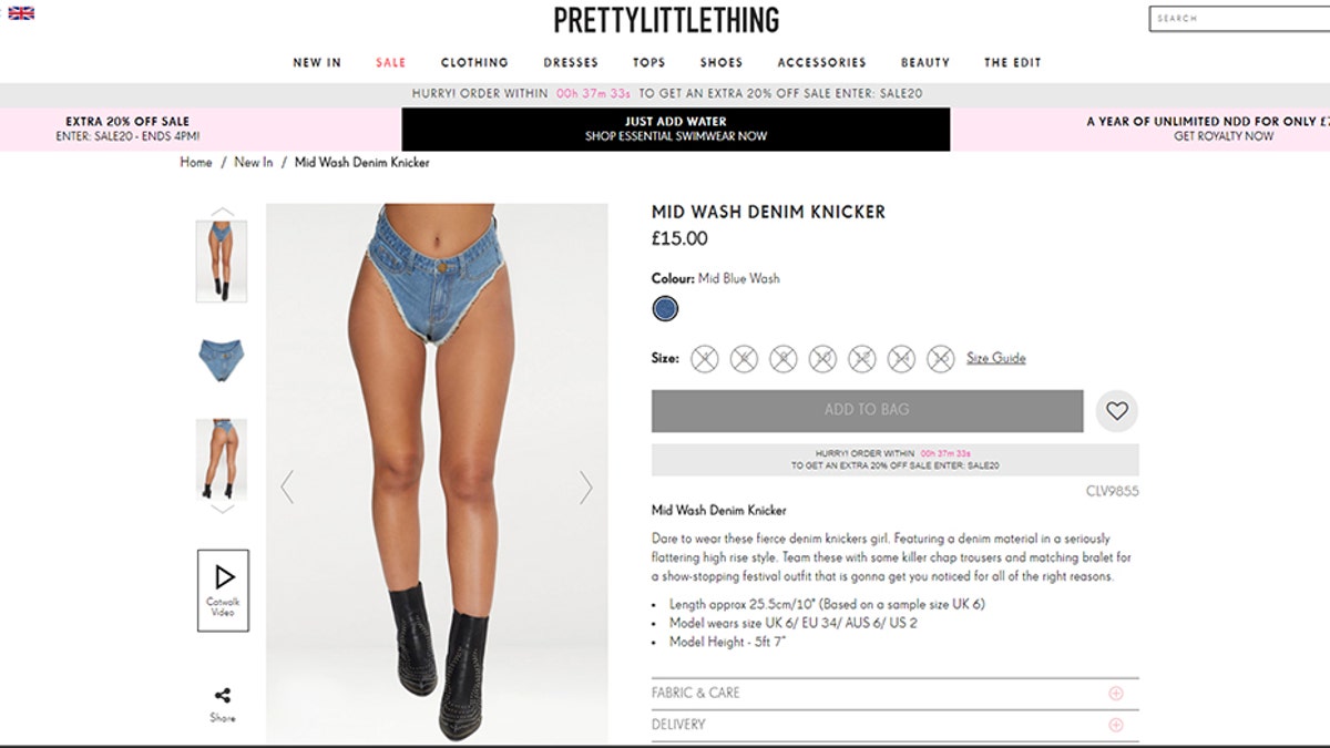 Company launches denim thong as 'show-stopping festival outfit
