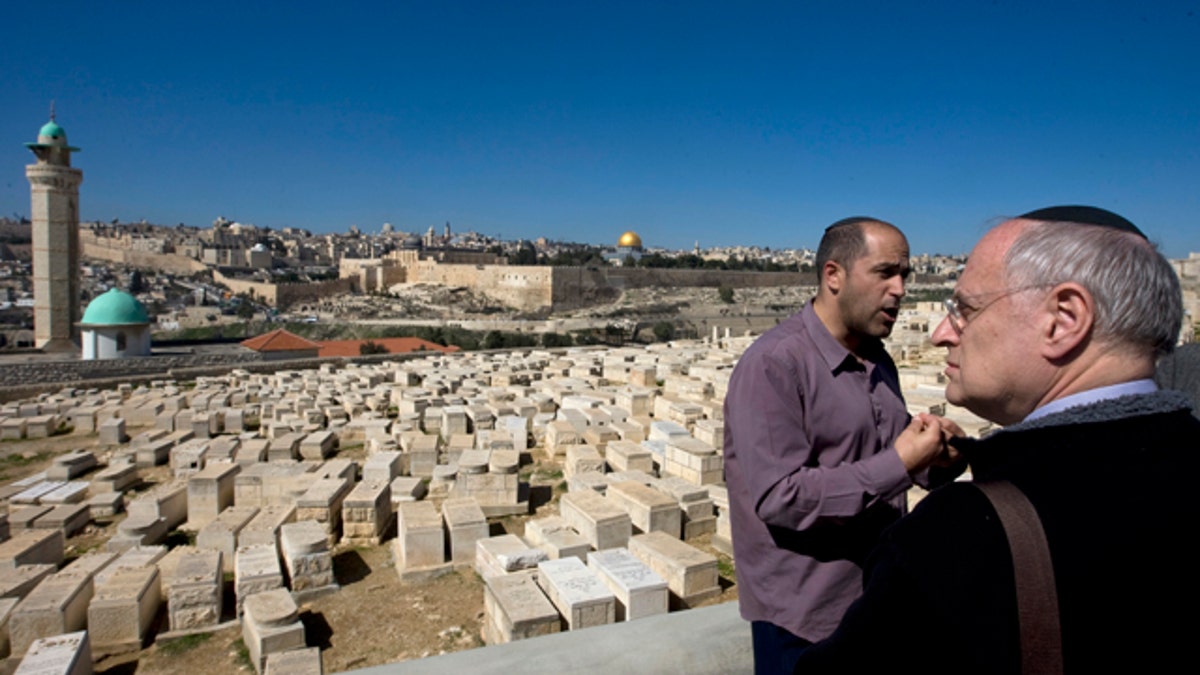 Mideast Israel Palestinians Desecrated Cemetery