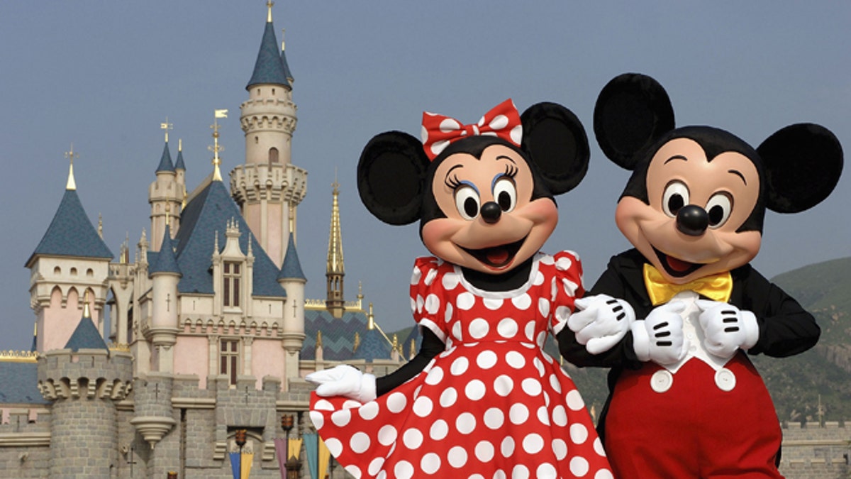 MICKEY AND MINNIE MOUSE AT HONG KONG DISNEYLAND
