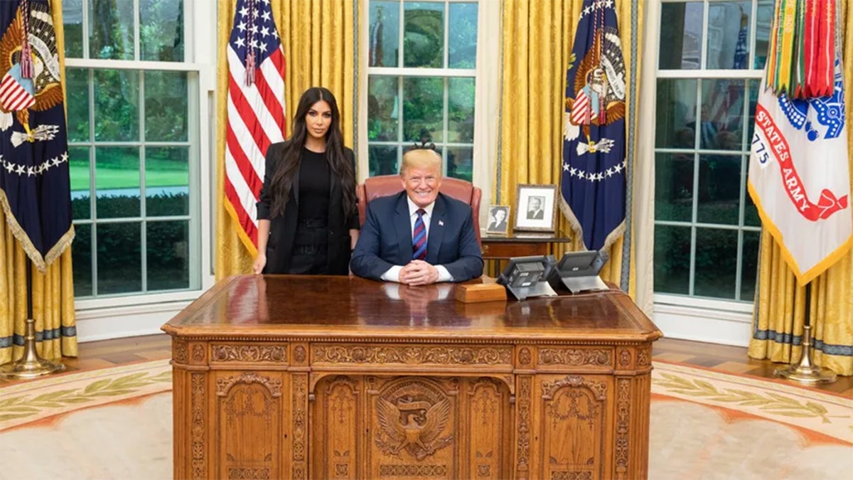 Donald Trump and Kim Kardashian