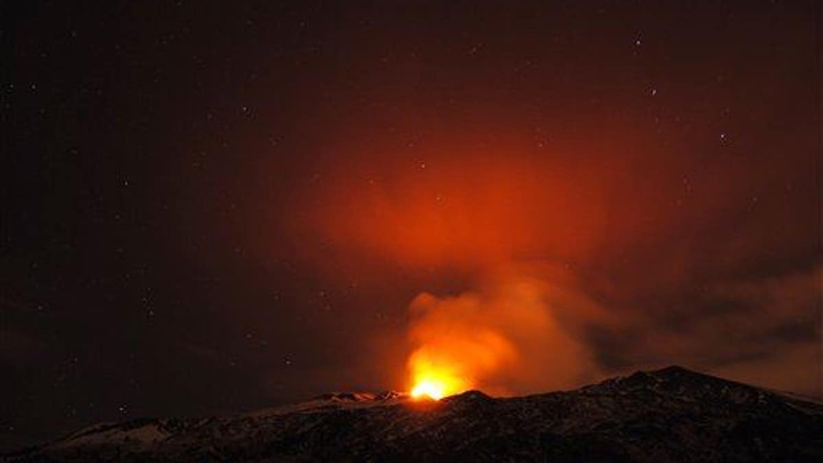 Italy Mt.Etna Eruption