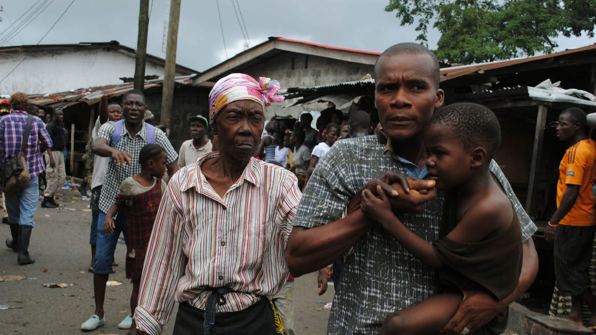 HEALTH-EBOLA/LIBERIA-PROTESTS