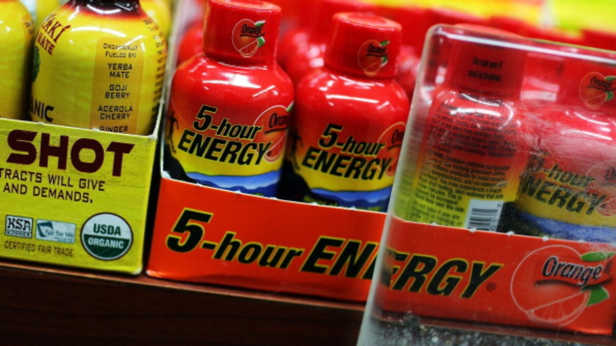 NEW YORK, NY - NOVEMBER 15:  The drink 5-Hour Energy is viewed for sale at a grocery store on November 15, 2012 in New York City. The federal government and the New York Attorney General's office have announced that they are investigating the popular energy drink after the Food and Drug Administration received claims that 5-Hour Energy has over the past four years led to 13 deaths and 33 hospitalizations.  (Photo by Spencer Platt/Getty Images)