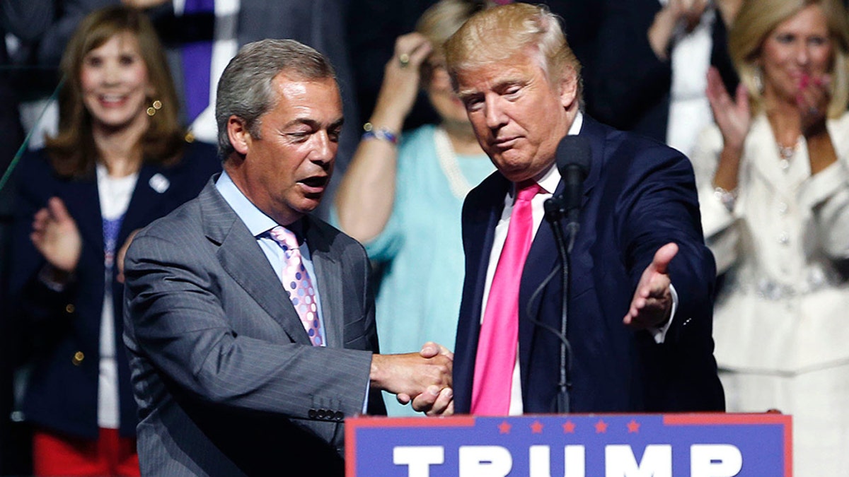 Nigel Farage campaigned with then-candidate Trump in 2016.