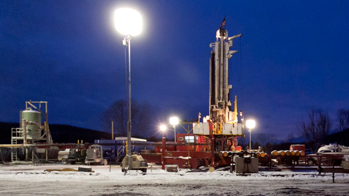 This Jan. 17, 2013 file photo shows a fracking site in New Milford, Pa.