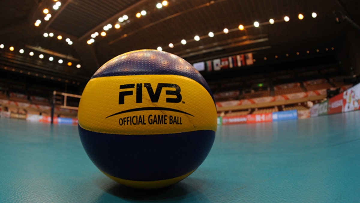 SENDAI, JAPAN - AUGUST 30: Official boal on the court before the match between Dominican Republic and Serbia during the FIVB Women's Volleyball World Cup Japan 2015 at Sendai City Gymnasium on August 30, 2015 in Sendai, Japan. (Photo by Masashi Hara/Getty Images for FIVB)