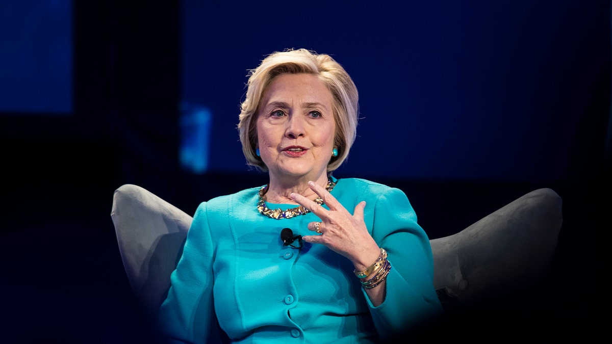 Hillary Clinton at the Geisinger's National Healthcare Symposium in Danville, Pa., Thursday, Nov. 9, 2017. (AP Photo/Matt Rourke)