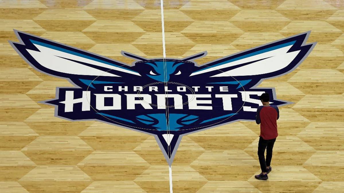 Charlotte basketball court gets Hornets makeover