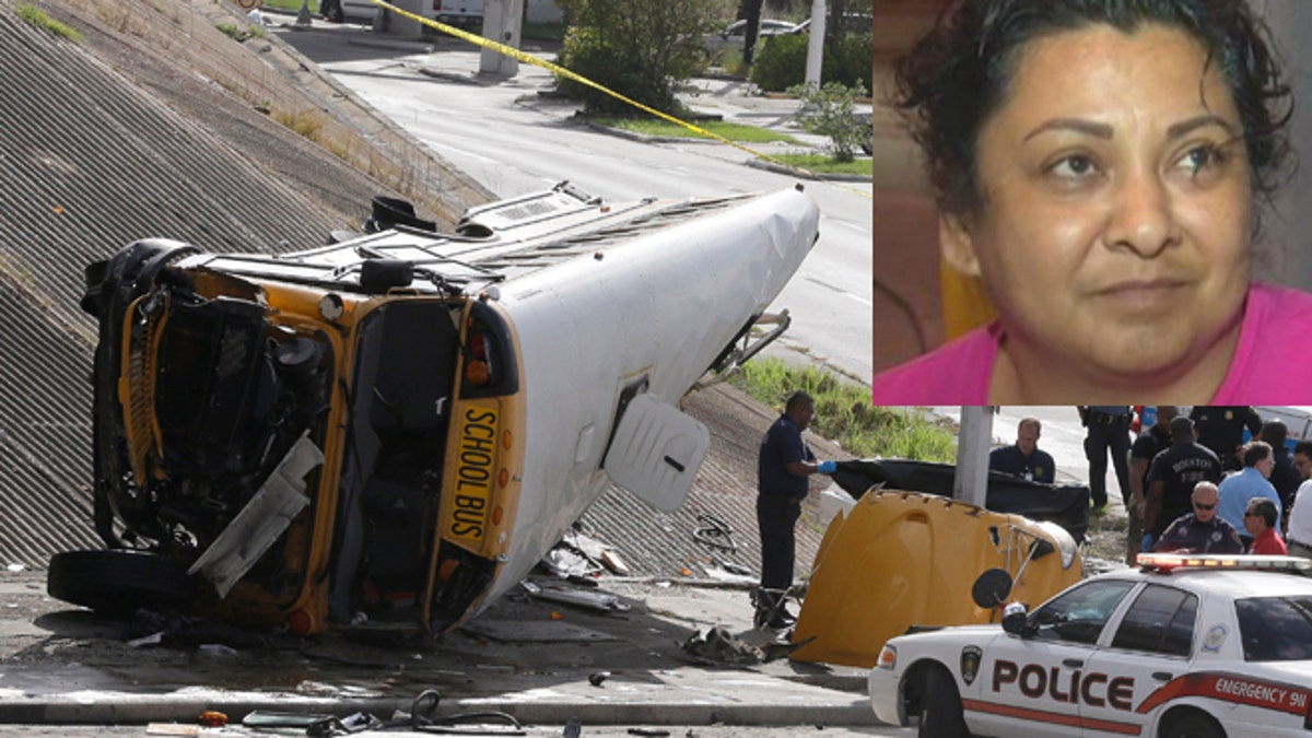 APTOPIX Houston School Bus Wreck