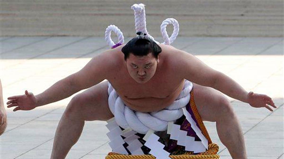 APTOPIX Japan Sumo New Year