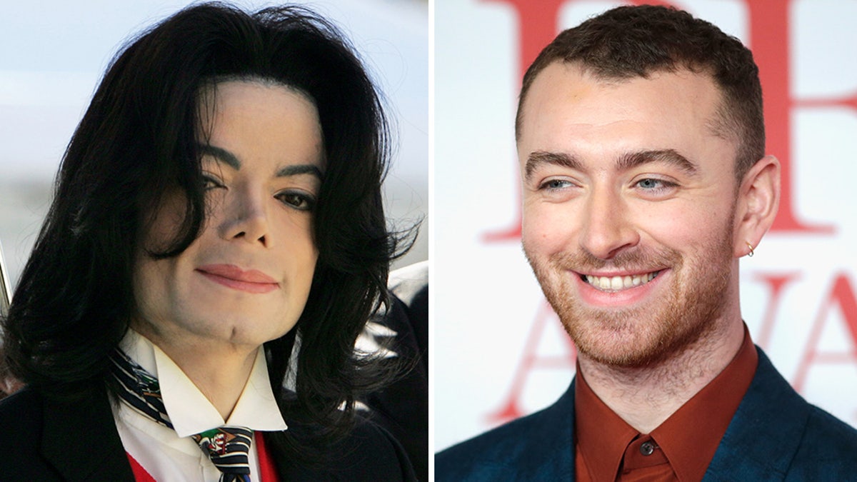 Michael Jackson and singer Sam Smith. Reuters photos