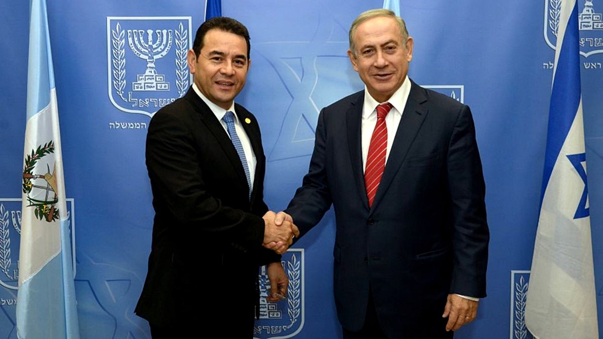Jimmy Morales Benjamin Netanyahu GPO