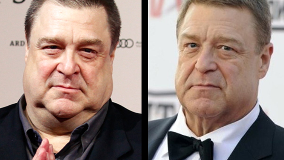 John Goodman is seen before and after his 100-lbs. weight loss.