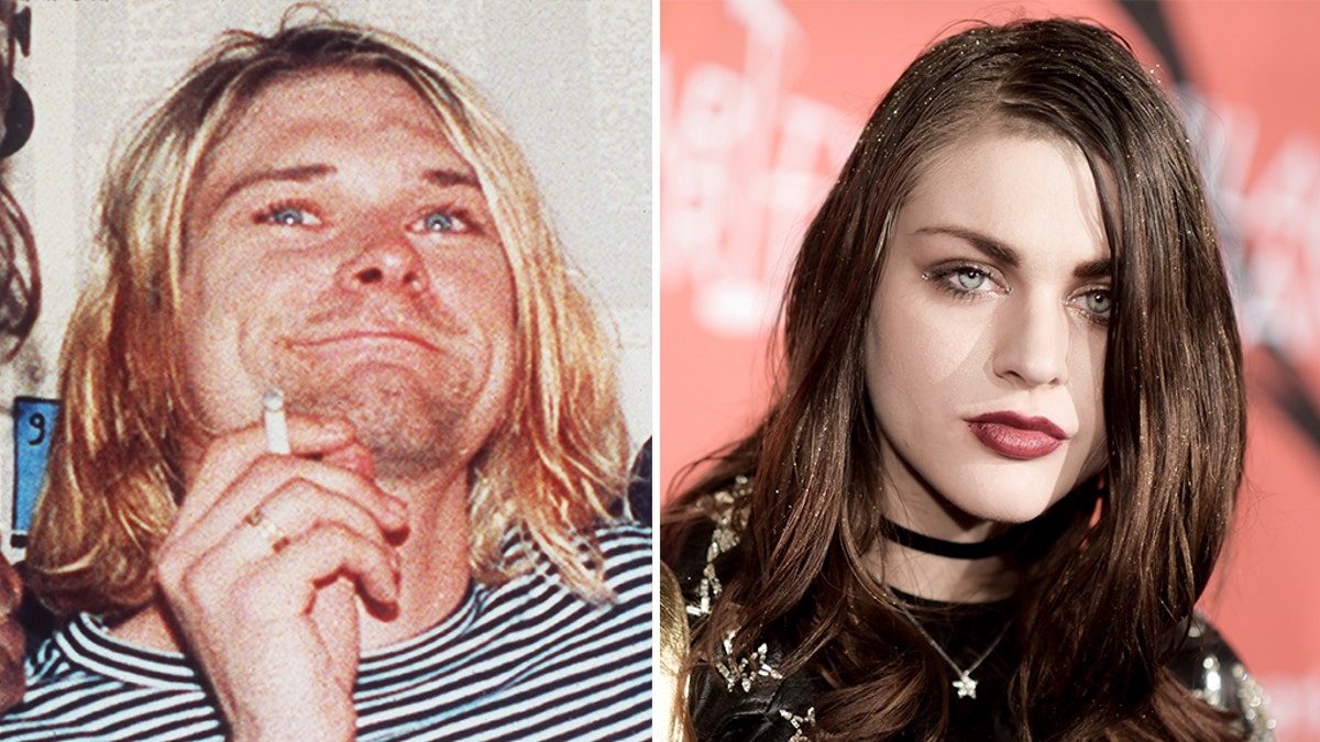 Kurt Cobain and daughter Frances Cobain