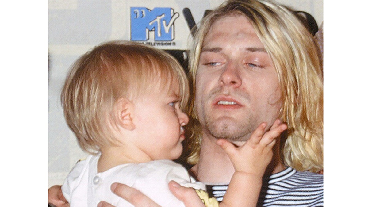 May 12, 2017 - Los Angeles, CA, USA - LOS ANGELES - SEP 2:  Frances Bean Cobain, Kurt Cobain at the 10th Annual MTV Video Music Awards at the Universal Ampitheater on September 2, 1993 in Los Angeles, CA  (Credit Image: Â© Kathy Hutchins via ZUMA Wire)