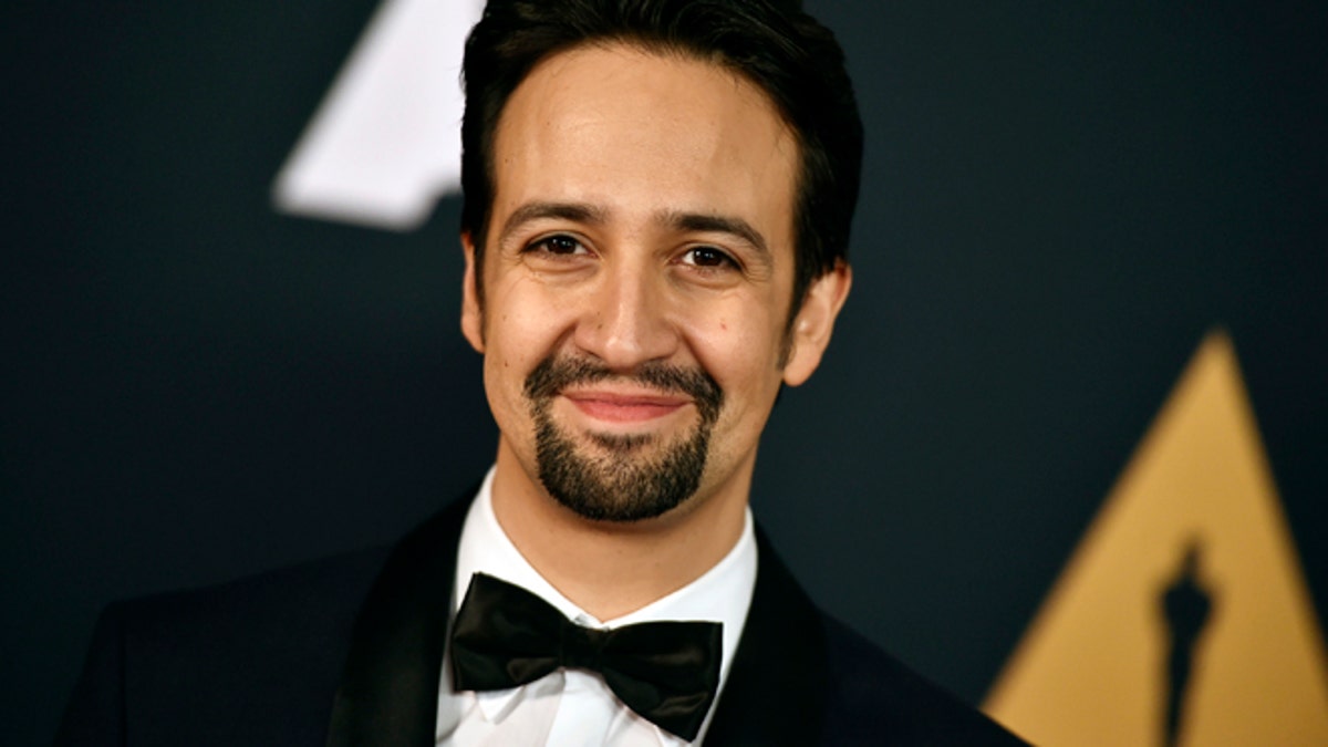 FILE - In this Nov. 12, 2016 file photo, Lin-Manuel Miranda arrives at the 2016 Governors Awards in Los Angeles. Lionsgate has partnered best-selling author Pat Rothfuss with writer-composer Miranda for an ambitious TV and film adaptation of the fantasy trilogy, Ã¢â¬ÅThe Kingkiller Chronicles.Ã¢â¬Â (Photo by Jordan Strauss/Invision/AP, File)