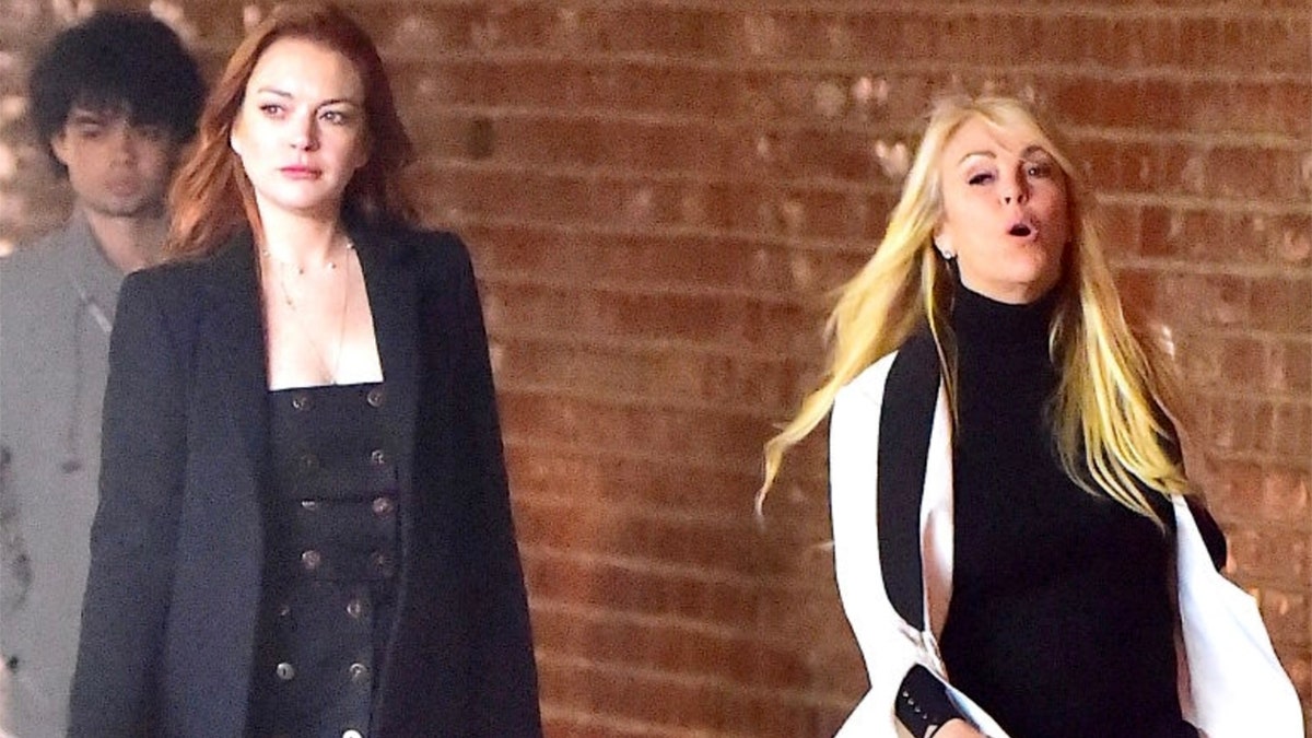 Lindsay Lohan  and Mom Getty