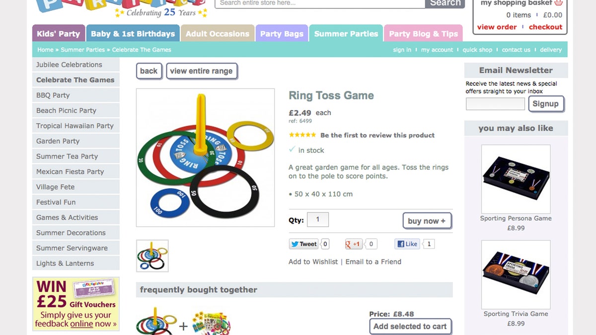 London Olympics Pippa Party Rings