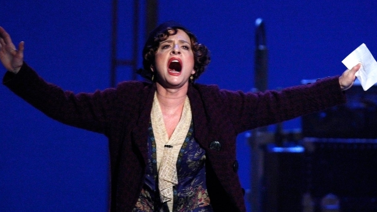 File photo. Actress Patti LuPone performs a scene from 'Gypsy' at the 62nd Annual Tony Awards in New York, June 15, 2008.