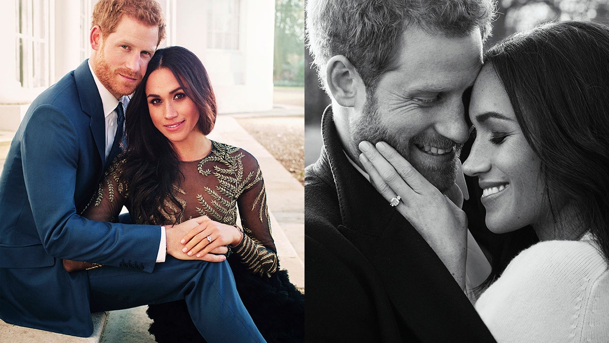 MEGHAN MARKLE PRINCE HARRY ENGAGEMENT PICS AP