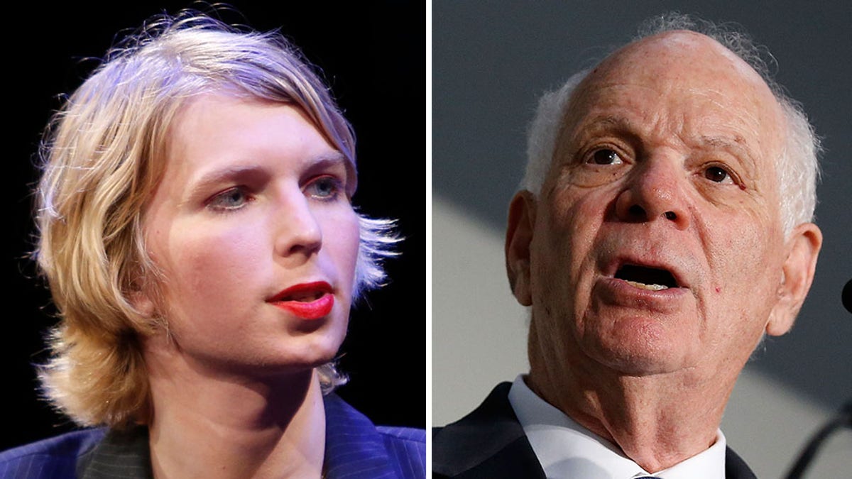 Chelsea Manning and Sen. Ben Cardin