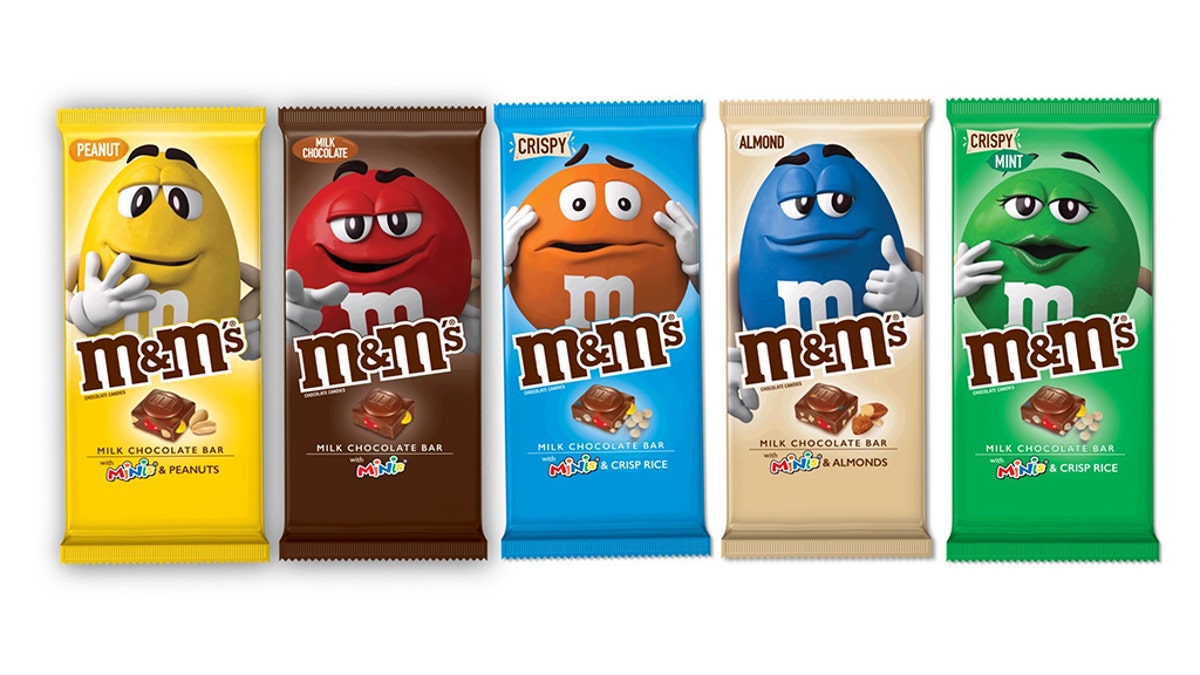 M&M's Chocolates: Hazelnut, Milk and Fruit & Nut Candy Bar Review 