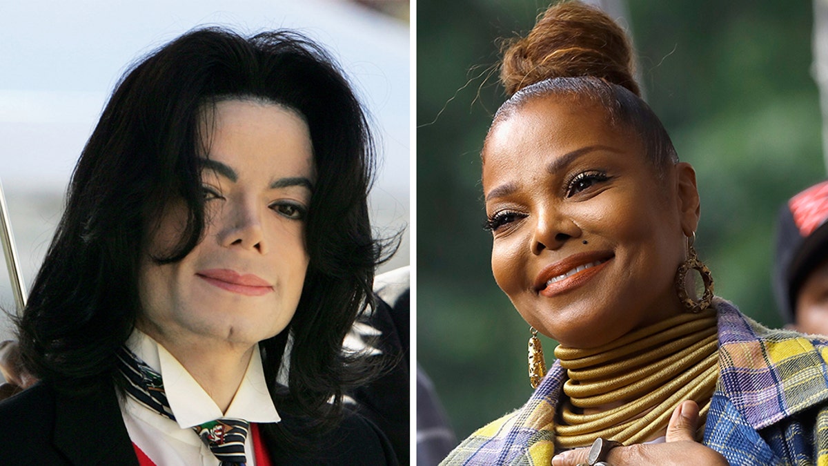 Janet Jackson and her brother Michael. (Getty Photos)